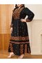 Rochie lunga, Negru - 6