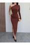 Belt Accessory One-Shoulder Dress - 3