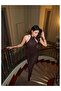 Boyun Tie-Detail Jacquard Tulle Dress - 2
