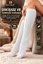 Original Women's 4 Pairs of Premium Cotton Below-Knee Socks, Non-See-Through, Opaque, Non-Rubberized, Non-Pressing, Non-Marking, Breathable, Skin-Friendly, Soft Textured, All-Day Comfort, Luxury Women's Socks |   4-Pack - White - 4