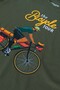 Unisex 100% Cotton Regular Fit Biker Printed T-Shirt - Bicycle Tour Design T-Shirt - 5
