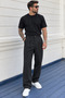Casual Transitional Pleated Classic Baggy Trousers Pl11 - 2