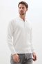 Half Zip Polo Neck Knitwear Sweater - 3