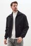 Knitwear Garnished Double Pocket Short Cashmere Coat - 3