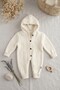 Knitwear Knitted Welsoft Lined Hooded Winter Baby Girl and Boy Jumpsuit - 3