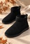 Classic Ultra Mini Platform Chestnut Mini Tan Suede Fur Lined Thin Sole Women's Boots - 2