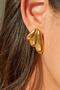 Semi Wing Gold Steel Women's Earrings - 5