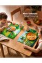 Dinosaur Figured Boy's American Service Set "With Sticker Label Gift" 42.5 X28 cm - 3