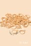 DIY Jewelry Making Material 20 Pieces C-Shaped Hoop Dangle Earring Apparatus - Gold - 5
