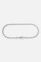 1.5 mm |   Silver Color Twisted Steel Men's Bracelet - 6