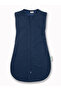 Double Layer Cotton Baby Swaddle Jumpsuit 1.5 Tog Navy Blue - 3