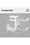 3-in-1 Rotating Headphone Stand with 2 Detachable Controller Holders,360° Swivel Gaming Headset Hanger,Adjustable Clamp-on Desk Organizer with Cable Clip - 2