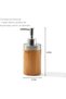 Bamboo Soap Dispenser with Electroplated Pump,200ml Refillable Wood Bottle for Bathroom and Kitchen - 7