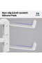 3-in-1 Rotating Headphone Stand with 2 Detachable Controller Holders,360° Swivel Gaming Headset Hanger,Adjustable Clamp-on Desk Organizer with Cable Clip - 7