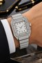 Luxury Stone Metal Cord Calendar Arabic Numerals Wrist Watch