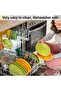Heat Resistant Meat Chopper and Ground Beef Smasher with 5 Curved Blades,Non-Stick Meat Masher Kitchen Tool,Pack of 2,Black and Green - 6