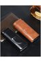 Portable Cedar Wood Lined Travel Case with Silver Cutter,Holds 3,Brown - 4