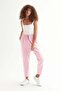 High Waist Elastic Waist Linen Trousers - 3
