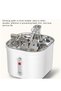 2L Stainless Steel Automatic Pet Water Fountain,Ultra-Quiet Cat and Dog Water Dispenser with Triple Filtration System - 5