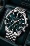 Exclusive Men's Wristwatch 3 Atm Water Resistant Silver Color Steel Band Cbk445 - 3