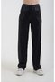 Black Sequined Wide Leg Trousers - 4