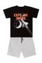 Explore Space Rocket Boy's Summer T-Shirt Shorts Set - 3