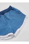 Raccoon Girl Shirt Denim Shorts Set - 6