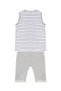 Construction Tool Boys Summer Striped T-Shirt Capri Shorts Set - 4