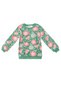 Pink Floral Baby Girl Green Tracksuit Set - 5