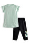 Polka Dot Tiger Girl's T-Shirt Tights Set - 4