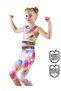 Batik Girl's Crop Top Sports Leggings Set