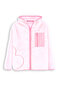 Girl's Coat Pink Plush Coat with Heart Pockets - 3