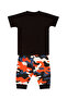 Stay Wild Boys Summer T-Shirt Capri Shorts Set - 4