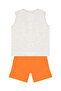 Skateboarding Dino Boys Summer Sleeveless T-Shirt Shorts Set - 4