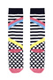 Black Perçem Girl's Long Sleeve Dress and Socks - 8