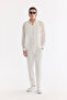 Men's White Bottomed Cotton Soft Touch Comfort Fit Shirt A61Y2134 - 7