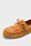 Viki Kızıl Leather Pack Embroidered Soft Women's Loafers Shoes - 2