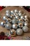 Christmas Tree Decoration 6 Cm Silver Ball 12 Pieces Silver Colored Cici Ball
