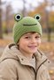 Organic Cotton Knit Frog Hat (8-10 Years) – Soft, Breathable, Handmade - 2