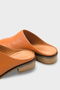 Nancey Genuine Leather Short Heeled Women's Sabo Slippers - 3