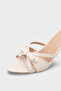 Holli Pointed Toe Strappy Mid-Heeled Stylish Women's Slippers - 2