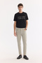 Men's Nile Green Cotton Elastane Roman Crop Slim Fit Jean Trousers A61Y3522