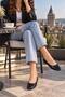 LARGE NUMBER WOMEN'S SHOES 41-42-43-44-BLACK Patent Leather