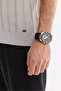 Men's Gray Polo Collar Zippered Rayon Regular Fit Knitwear T-Shirt A61Y5018 - 5