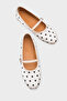 Cathryn Buckle-Strapped Polka Dot Women's Ballerinas - 2