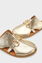 Vivyanne Genuine Leather Flat Heeled Women's Sabo Slippers - 4