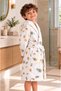 Garson Size Children's Bathrobe 2-14 Years Old Piping Bathrobe - 2