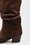 West Suede Pull-On Women's Cowboy Boot - 4