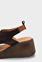 Brena Genuine Suede Cross-Strapped Wedge Heel Women's Sandals - 2