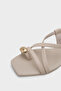 Roxy Women's Flat Heeled Sandals with Metal Toe Straps - 3